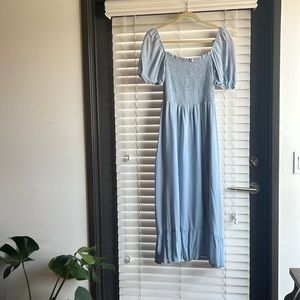 Reformation - Periwinkle Off the shoulder dress